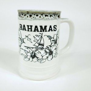 Bahamas Themed Coffee Tea Mug Hibiscus Flower